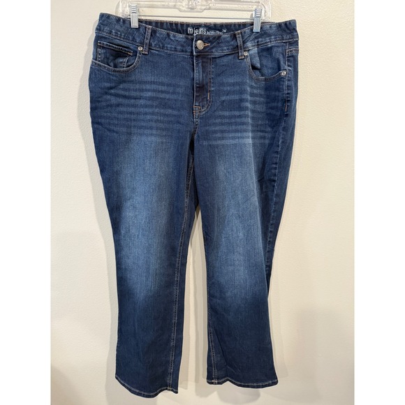 m jeans by maurices Denim - m jeans by maurices Mid Rise Dark Wash Bootcut‎ Denim Jeans Women's Size 18W
